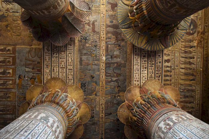 Hypostyle hall columns at Karnak Temple